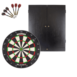 Winmau Blade X Dartboard + Tex Darts Storage Drawer Cabinet + FREE Darts