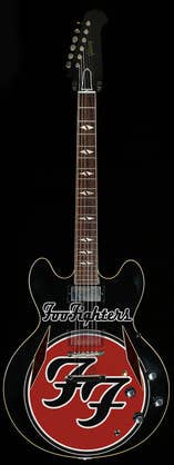 Foo Fighters miniature guitar Miniature Guitar Display – Music Memorabilia Display