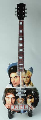Queen Miniature guitar replica Queen Miniature Guitar Display – Music Memorabilia Display
