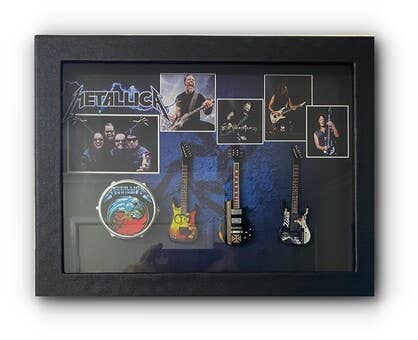 Metallica Display Shadow Box – Collector Wall Display 1 Metallica Display Shadow Box – Collector Wall Display