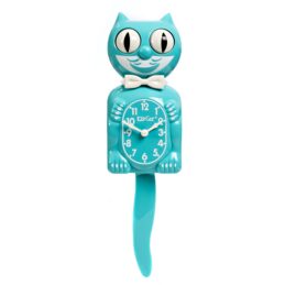Kit-Cat Vibrant Blue Turquoise Kit-Cat Klock Retro Wall Clock