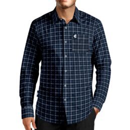 Carlton Blues AFL Crossfield Business Shirt Mens Long Sleeve Official Supporter Dress Shirt