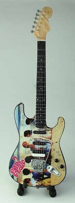 Pink Floyd Miniature Guitar Pink Floyd The Back Catalog Miniature Guitar Display – Music Memorabilia Display