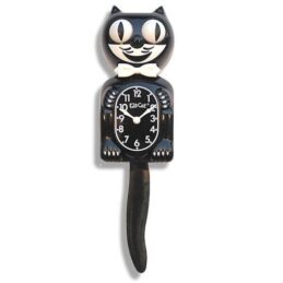 Kit-Cat Classic Black Kit-Cat Clock Retro Wall Clock