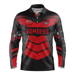 Essendon Bombers AFL Cyber Fishing Shirt UPF 50+ - Youth & Adult Sizes