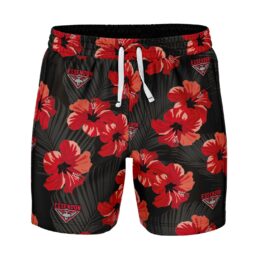 Essendon Bombers AFL Aloha Hawaiian Volley Swim Shorts Mens Official Ashtabula