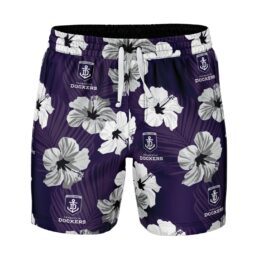 Fremantle Dockers AFL Aloha Hawaiian Volley Swim Shorts Mens Official Ashtabula
