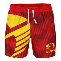Gold Coast Suns AFL Big Shot Volley Shorts Mens Official Swim Shorts