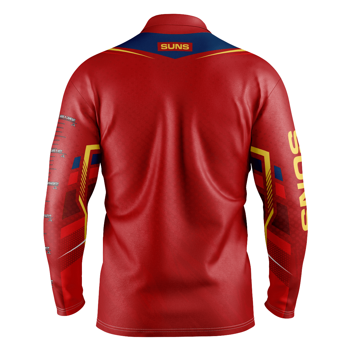 Gold Coast Suns AFL Cyber Fishing Shirt UPF 50+ - Youth & Adult Sizes 2 Gold Coast Suns AFL Cyber Fishing Shirt UPF 50+ - Youth & Adult Sizes - Image 2