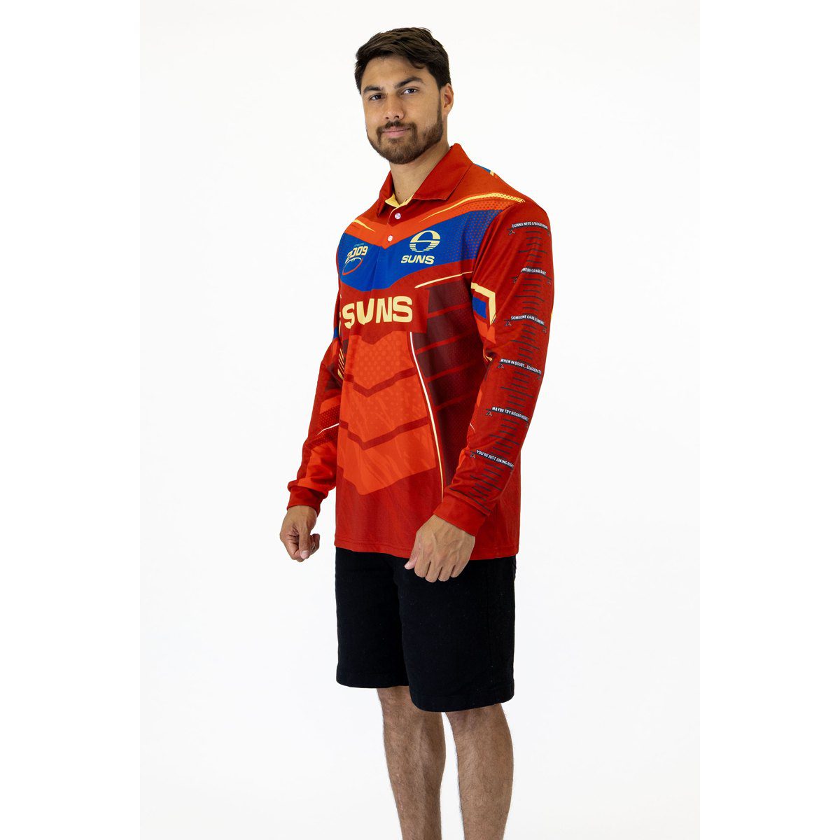 Gold Coast Suns AFL Cyber Fishing Shirt UPF 50+ - Youth & Adult Sizes 3 Gold Coast Suns AFL Cyber Fishing Shirt UPF 50+ - Youth & Adult Sizes - Image 3