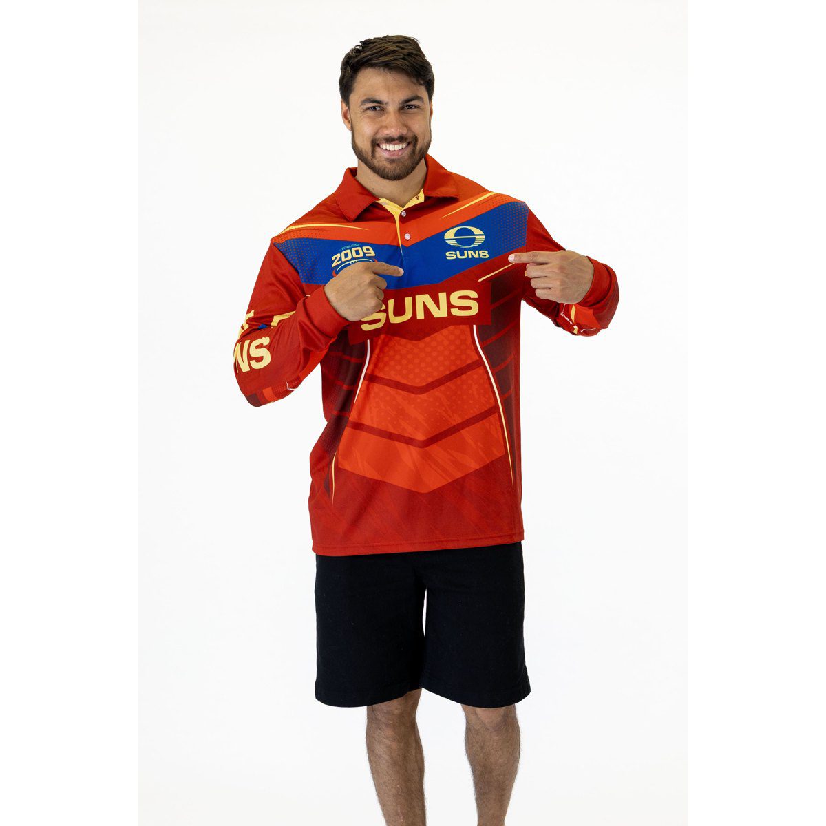 Gold Coast Suns AFL Cyber Fishing Shirt UPF 50+ - Youth & Adult Sizes 9 Gold Coast Suns AFL Cyber Fishing Shirt UPF 50+ - Youth & Adult Sizes - Image 9