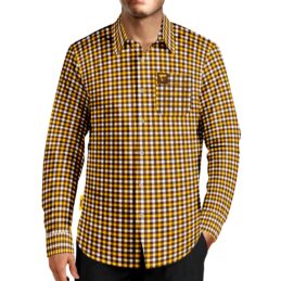 Hawthorn Hawks AFL Crossfield Business Shirt Mens Long Sleeve Official Supporter Dress Shirt