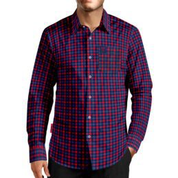 Melbourne Demons AFL Crossfield Business Shirt Mens Long Sleeve Official Supporter Dress Shirt
