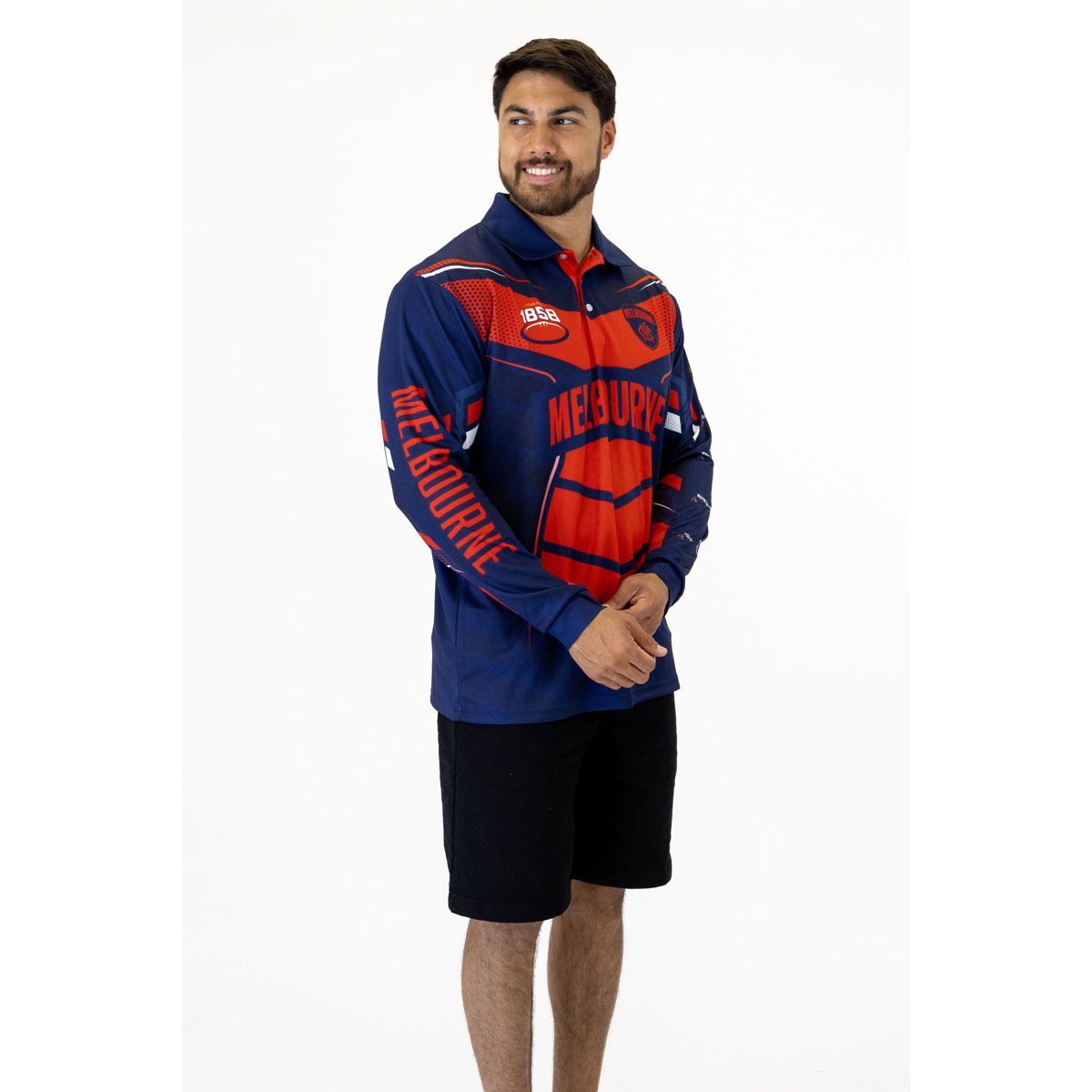 Melbourne Demons AFL Cyber Fishing Shirt UPF 50+ - Youth & Adult Sizes 5 Melbourne Demons AFL Cyber Fishing Shirt UPF 50+ - Youth & Adult Sizes - Image 5