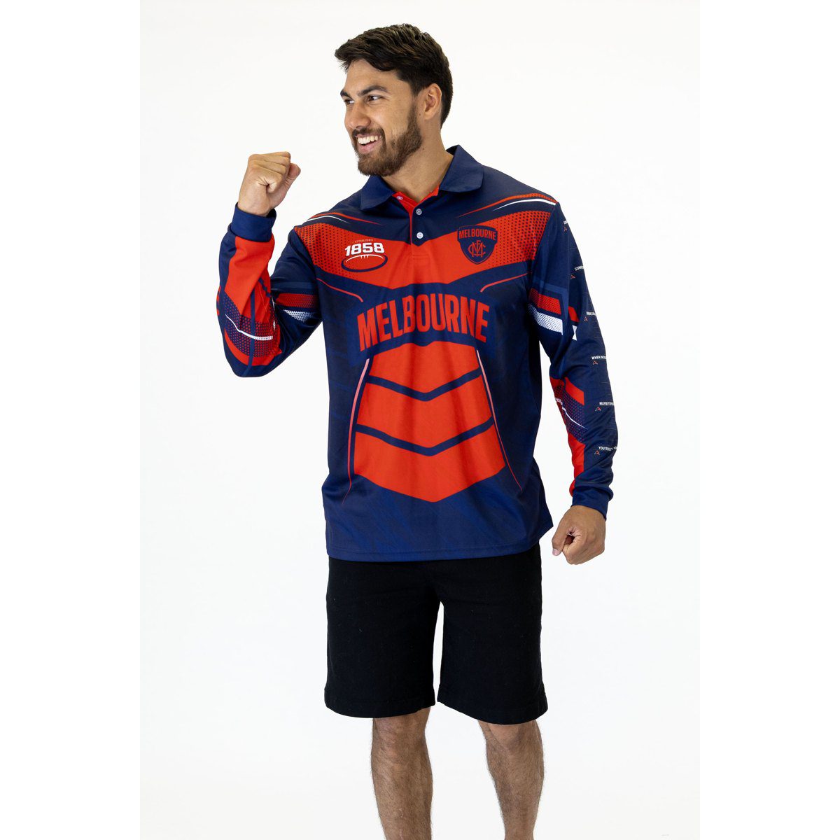 Melbourne Demons AFL Cyber Fishing Shirt UPF 50+ - Youth & Adult Sizes 7 Melbourne Demons AFL Cyber Fishing Shirt UPF 50+ - Youth & Adult Sizes - Image 7