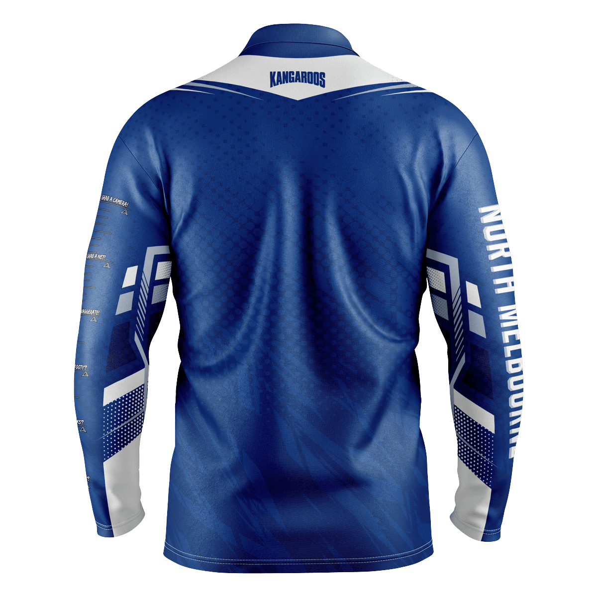 North Melbourne Kangaroos AFL Cyber Fishing Shirt UPF 50+ - Youth & Adult Sizes 2 North Melbourne Kangaroos AFL Cyber Fishing Shirt UPF 50+ - Youth & Adult Sizes - Image 2