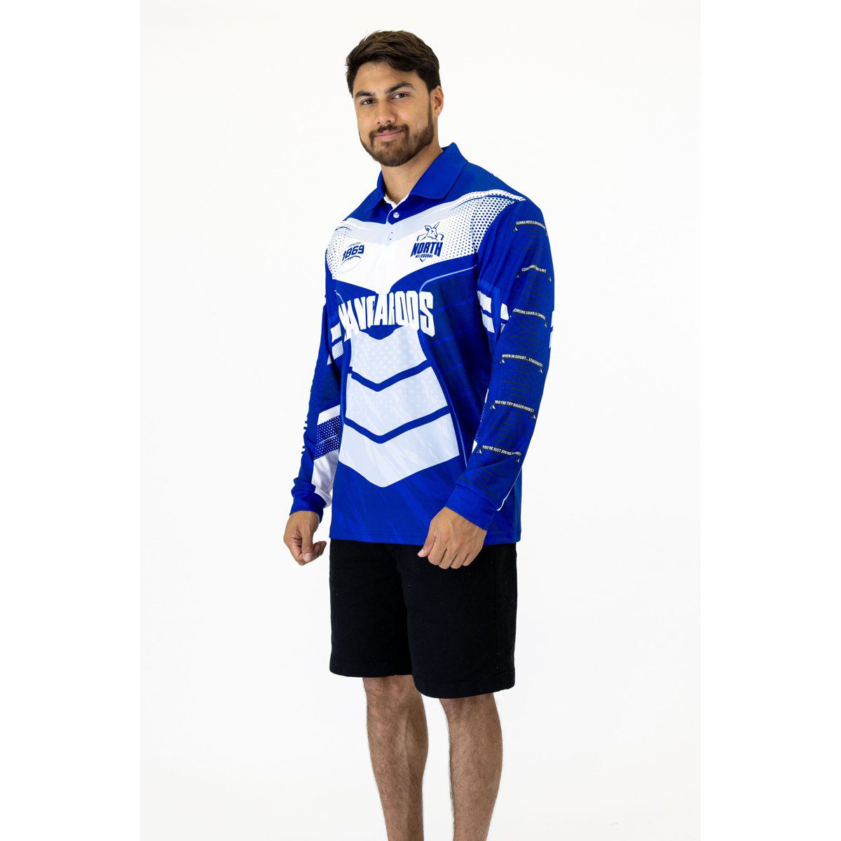 North Melbourne Kangaroos AFL Cyber Fishing Shirt UPF 50+ - Youth & Adult Sizes 3 North Melbourne Kangaroos AFL Cyber Fishing Shirt UPF 50+ - Youth & Adult Sizes - Image 3