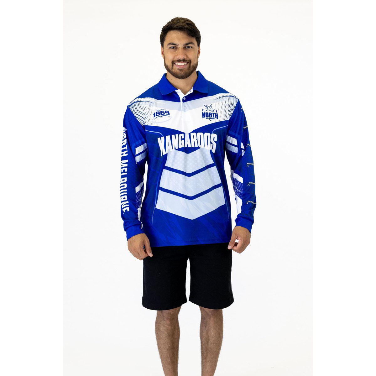 North Melbourne Kangaroos AFL Cyber Fishing Shirt UPF 50+ - Youth & Adult Sizes 4 North Melbourne Kangaroos AFL Cyber Fishing Shirt UPF 50+ - Youth & Adult Sizes - Image 4