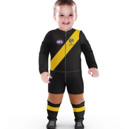 Richmond Tigers AFL Original Footysuit Baby Jumpsuit Official Supporter Onesie