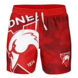 Sydney Swans AFL Big Shot Volley Shorts Mens Official Swim Shorts