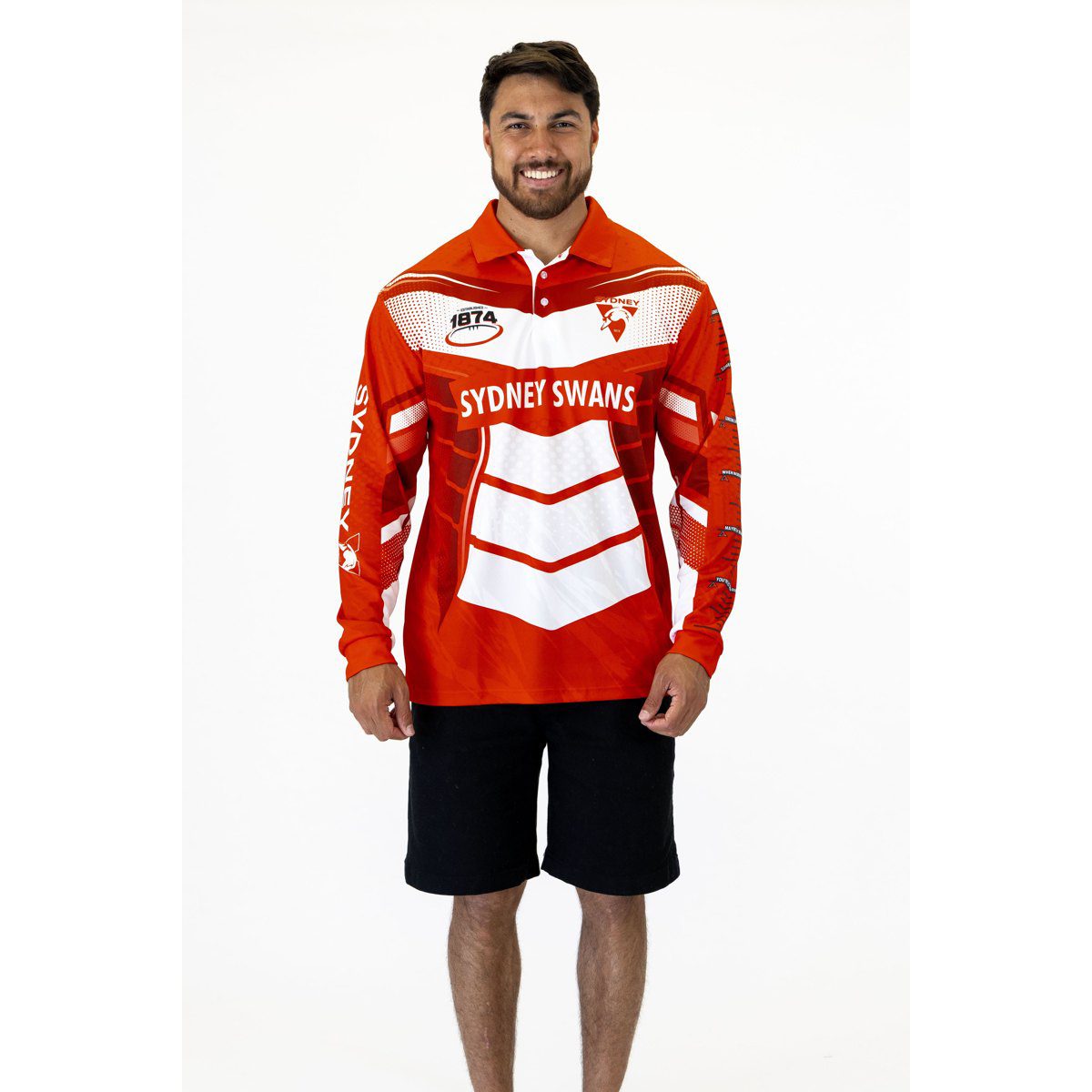 Sydney Swans AFL Cyber Fishing Shirt UPF 50+ - Youth & Adult Sizes 3 Sydney Swans AFL Cyber Fishing Shirt UPF 50+ - Youth & Adult Sizes - Image 3