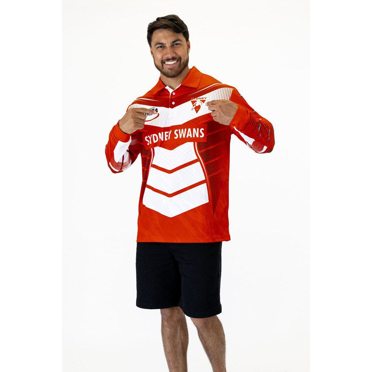 Sydney Swans AFL Cyber Fishing Shirt UPF 50+ - Youth & Adult Sizes 6 Sydney Swans AFL Cyber Fishing Shirt UPF 50+ - Youth & Adult Sizes - Image 6