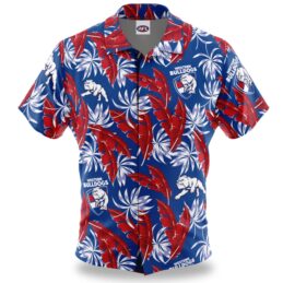 Western Bulldogs AFL Paradise Hawaiian Shirt Mens Official Supporter Button Up Party Shirt