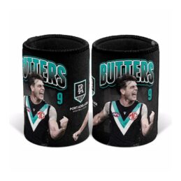 Zak Butters Port Adelaide Power AFL Beer Can Bottle Cooler Stubby Holder Official Licensed