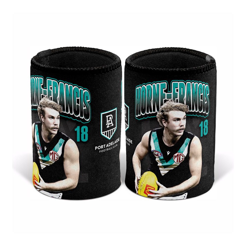 Horne Francis Port Adelaide Power AFL Beer Can Bottle Cooler Stubby Holder Official Licensed 1 Horne Francis Port Adelaide Power AFL Beer Can Bottle Cooler Stubby Holder Official Licensed