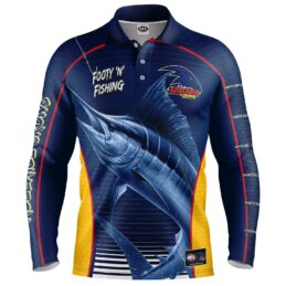 Adelaide Crows AFL Footy N Fishing Shirt UPF 50+ Youth & Adult Sizes