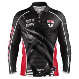St Kilda Saints AFL Footy N Fishing Shirt UPF 50+ Youth & Adult Sizes