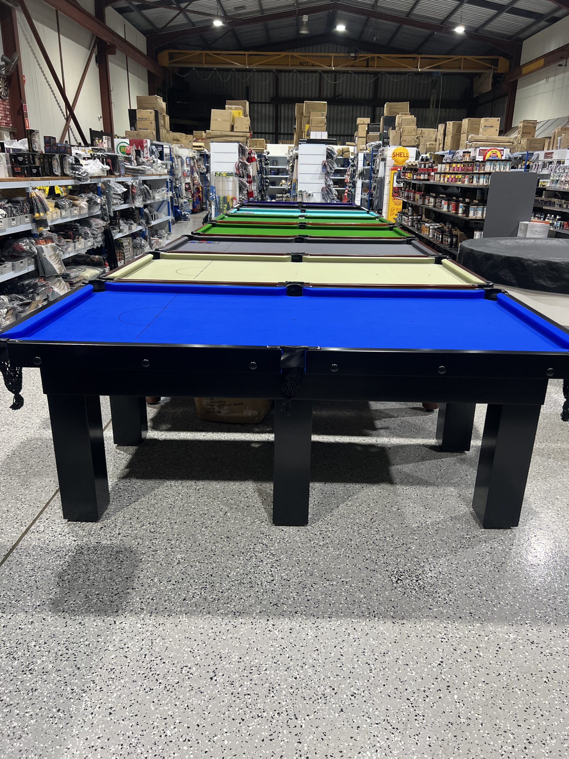 Standard Modern Black Pool Snooker Billiard Table 7ft Royal Blue Felt 3 Standard Modern Black Pool Snooker Billiard Table 7ft Royal Blue Felt - Image 3