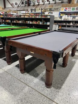 Standard Modern Walnut Pool Snooker Billiard Table 7ft Charcoal Felt