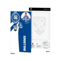 Canterbury-Bankstown Bulldogs NRL 3 Badge Card Official Licensed Supporter Gift
