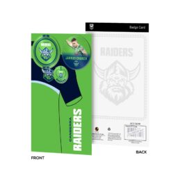 Canberra Raiders NRL 3 Badge Card Official Licensed Supporter Gift