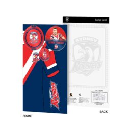 Sydney Roosters NRL 3 Badge Card Official Licensed Supporter Gift