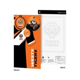 Wests Tigers NRL 3 Badge Card Official Licensed Supporter Gift