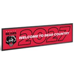 Perth Bears NRL Bar Mat Runner Team Logo 2027 Welcome to Bear Country