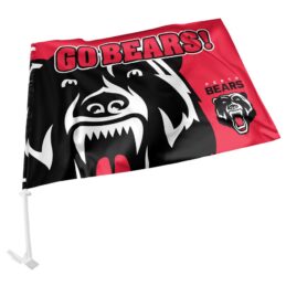Perth Bears NRL Clip on Window CAR Flag includes Pole
