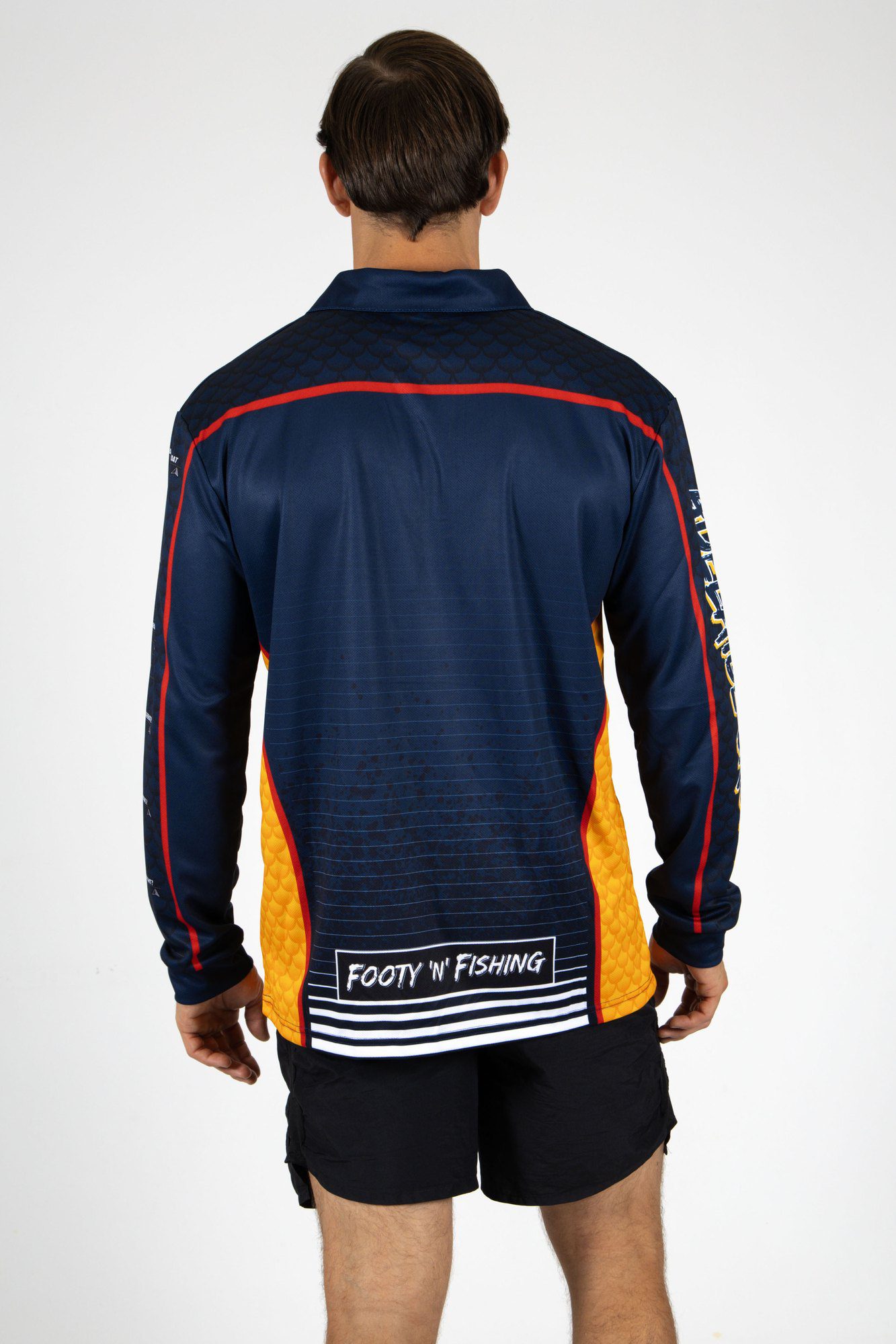 Adelaide Crows AFL Footy N Fishing Shirt UPF 50+ Youth & Adult Sizes 3 Adelaide Crows AFL Footy N Fishing Shirt UPF 50+ Youth & Adult Sizes - Image 3