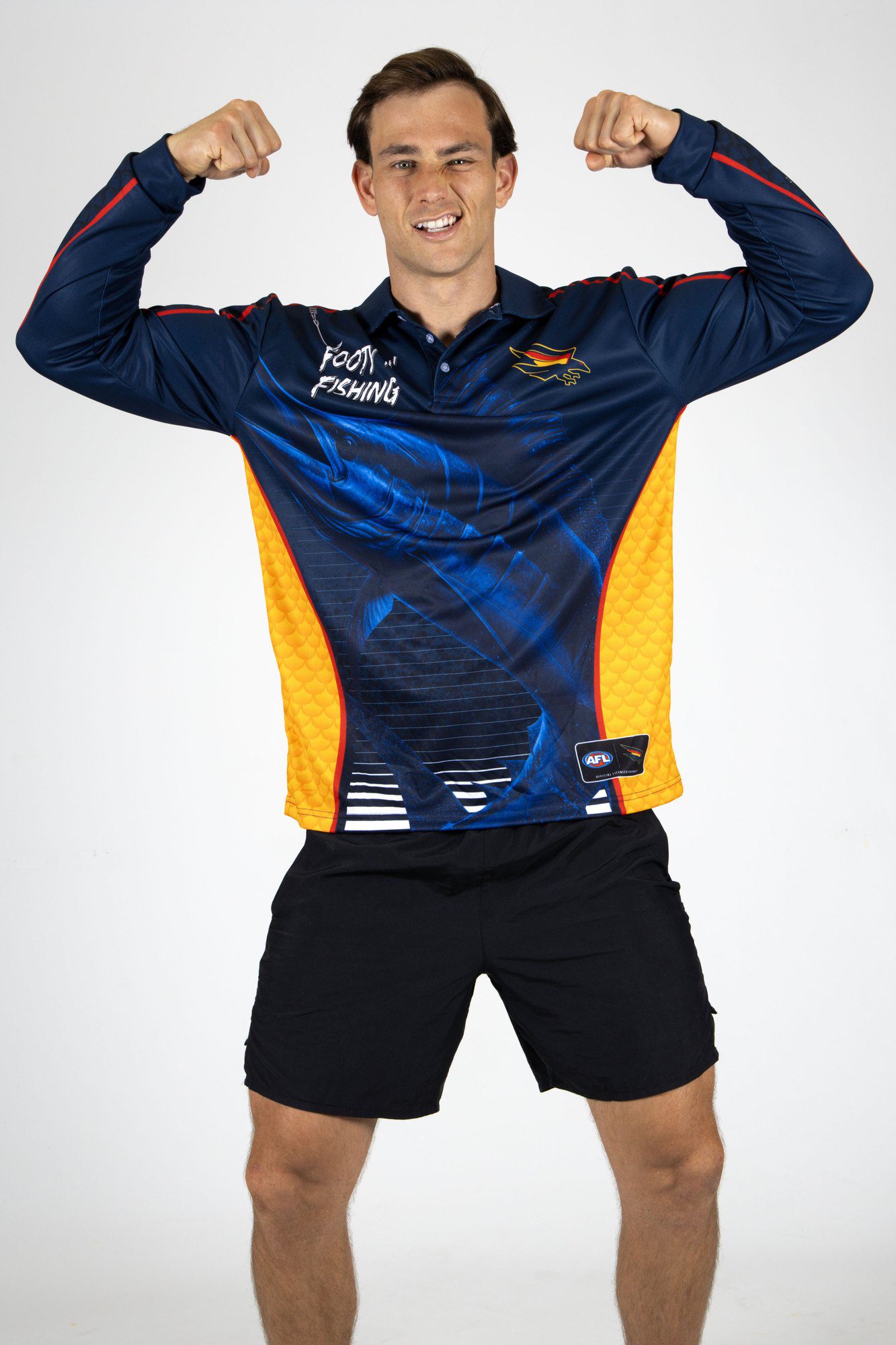 Adelaide Crows AFL Footy N Fishing Shirt UPF 50+ Youth & Adult Sizes 8 Adelaide Crows AFL Footy N Fishing Shirt UPF 50+ Youth & Adult Sizes - Image 8
