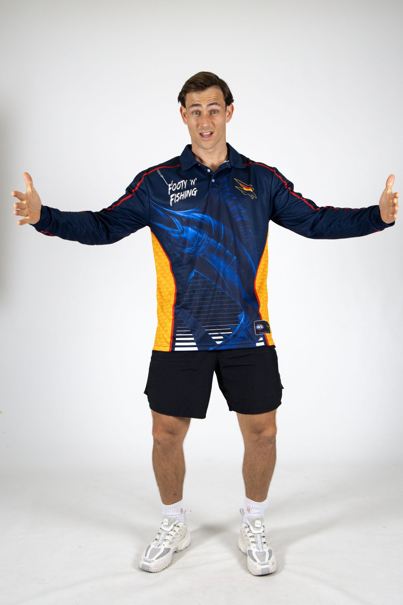 Adelaide Crows AFL Footy N Fishing Shirt UPF 50+ Youth & Adult Sizes 9 Adelaide Crows AFL Footy N Fishing Shirt UPF 50+ Youth & Adult Sizes - Image 9