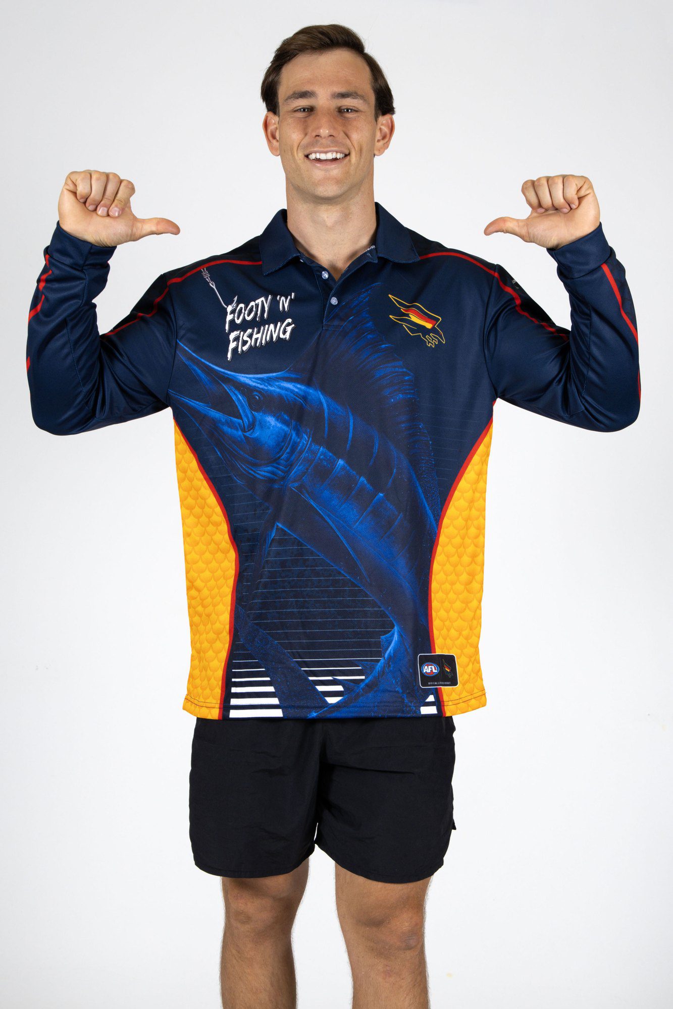 Adelaide Crows AFL Footy N Fishing Shirt UPF 50+ Youth & Adult Sizes 10 Adelaide Crows AFL Footy N Fishing Shirt UPF 50+ Youth & Adult Sizes - Image 10