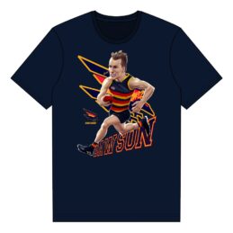 Adelaide Crows AFL Jordan Dawson Grange Tee Official Licensed Adult Tee