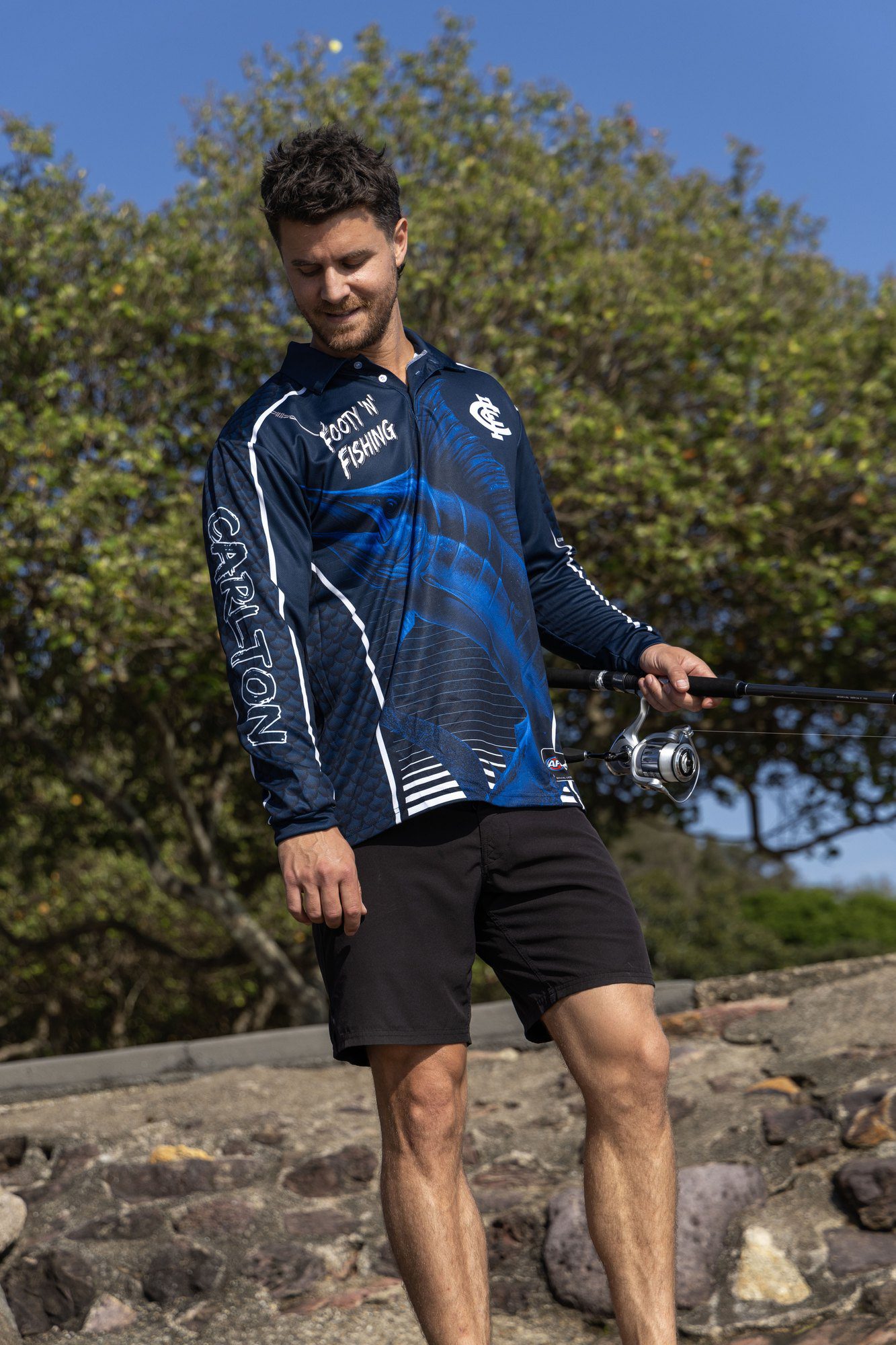 Carlton Blues AFL Footy N Fishing Shirt UPF 50+ Youth & Adult Sizes 17 Carlton Blues AFL Footy N Fishing Shirt UPF 50+ Youth & Adult Sizes - Image 17