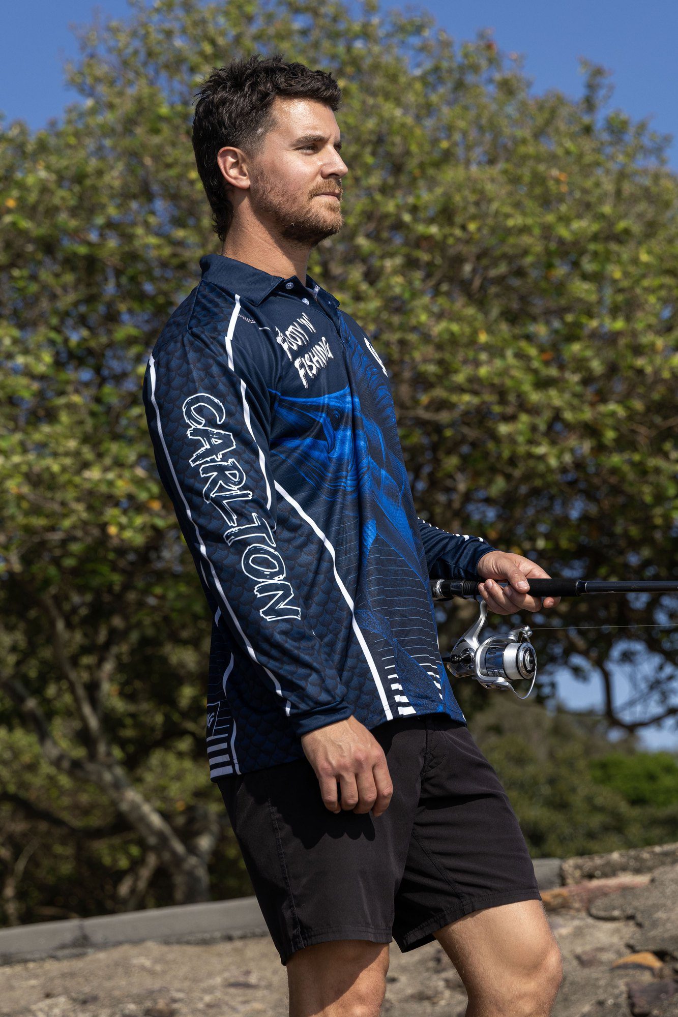 Carlton Blues AFL Footy N Fishing Shirt UPF 50+ Youth & Adult Sizes 18 Carlton Blues AFL Footy N Fishing Shirt UPF 50+ Youth & Adult Sizes - Image 18