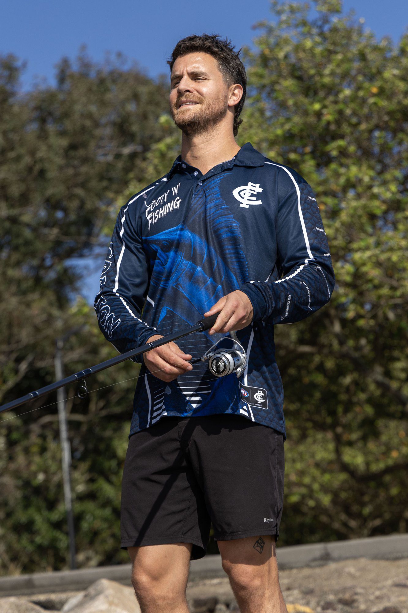 Carlton Blues AFL Footy N Fishing Shirt UPF 50+ Youth & Adult Sizes 21 Carlton Blues AFL Footy N Fishing Shirt UPF 50+ Youth & Adult Sizes - Image 21