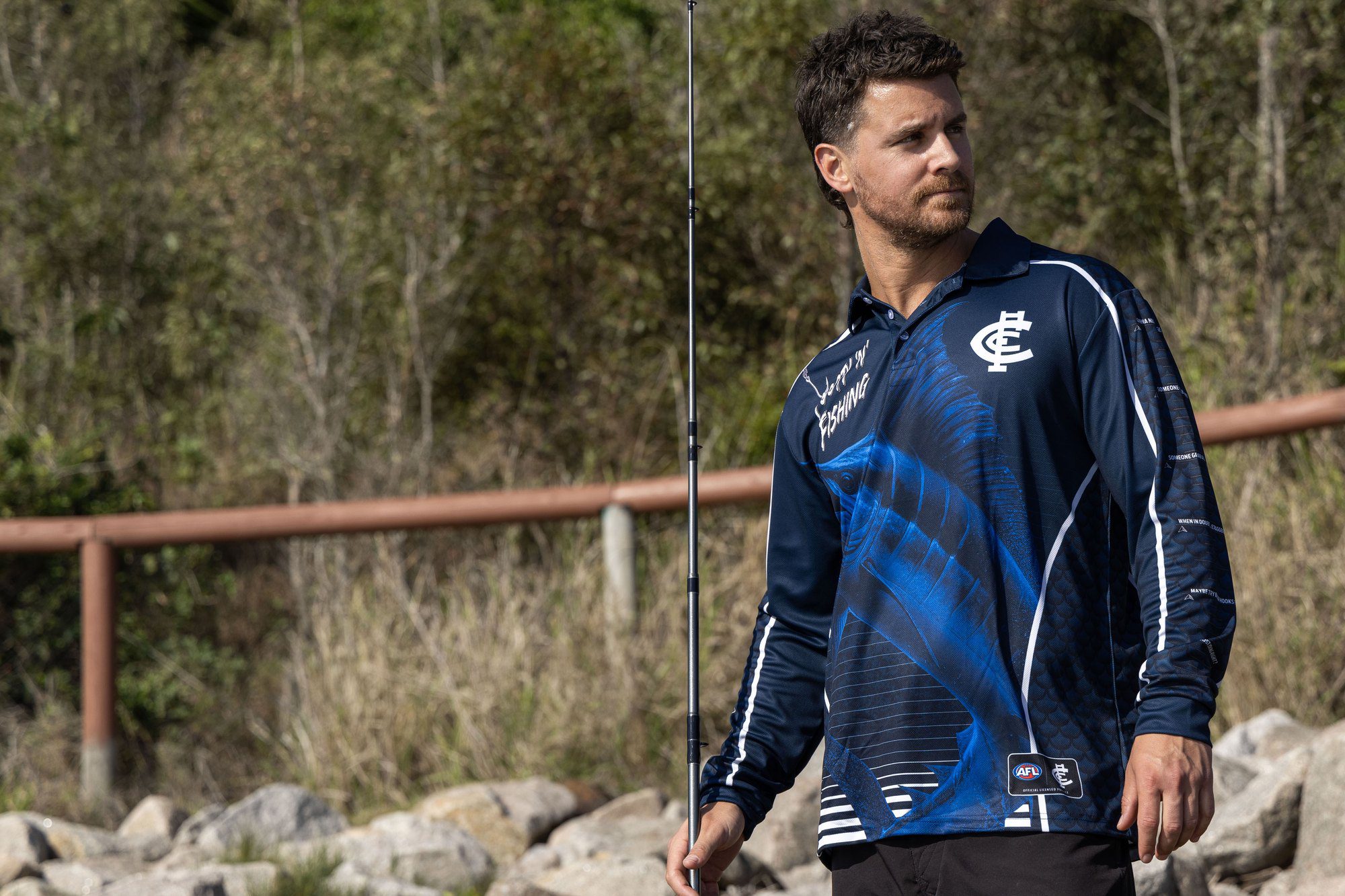 Carlton Blues AFL Footy N Fishing Shirt UPF 50+ Youth & Adult Sizes 25 Carlton Blues AFL Footy N Fishing Shirt UPF 50+ Youth & Adult Sizes - Image 25