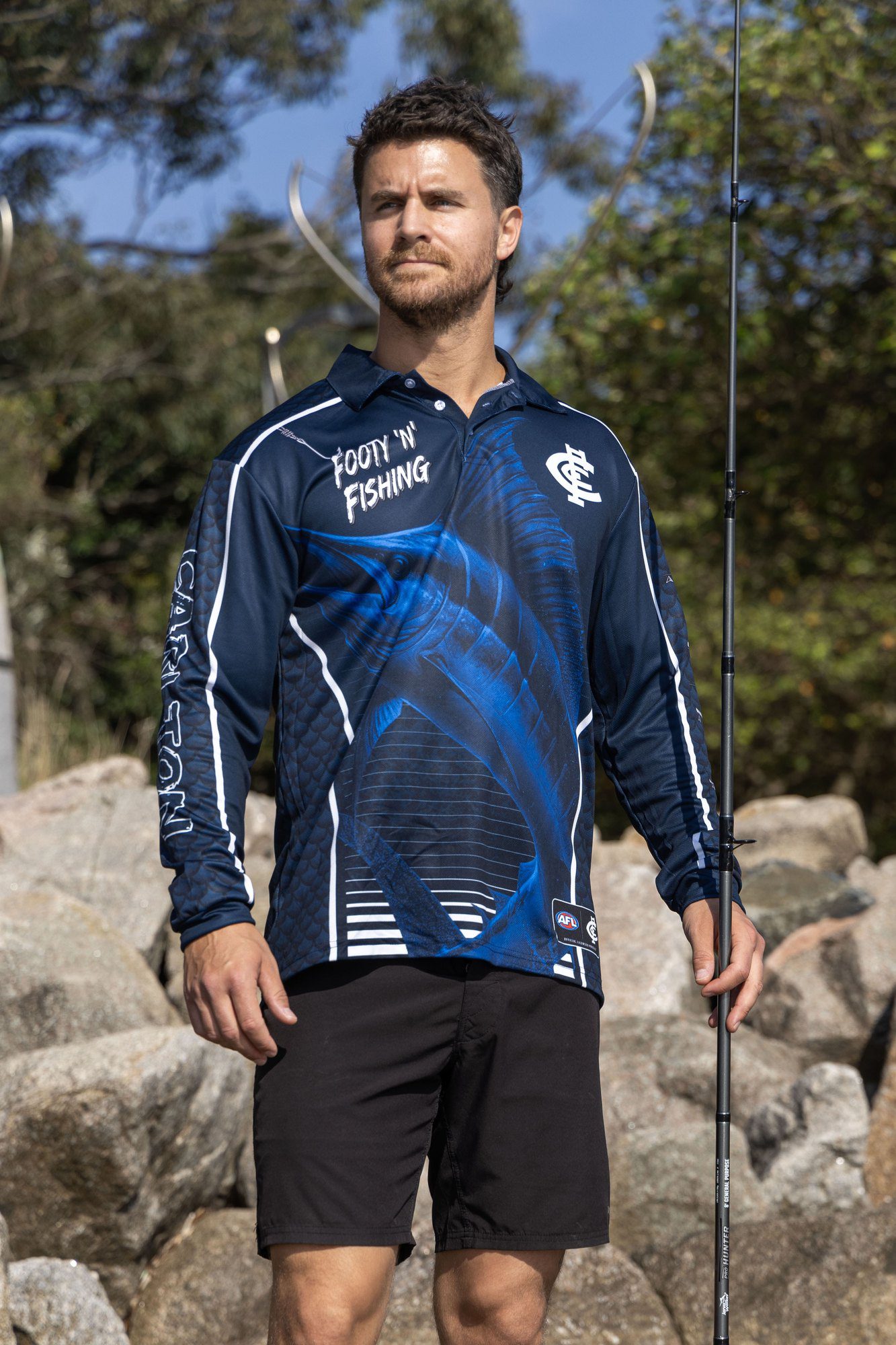 Carlton Blues AFL Footy N Fishing Shirt UPF 50+ Youth & Adult Sizes 27 Carlton Blues AFL Footy N Fishing Shirt UPF 50+ Youth & Adult Sizes - Image 27