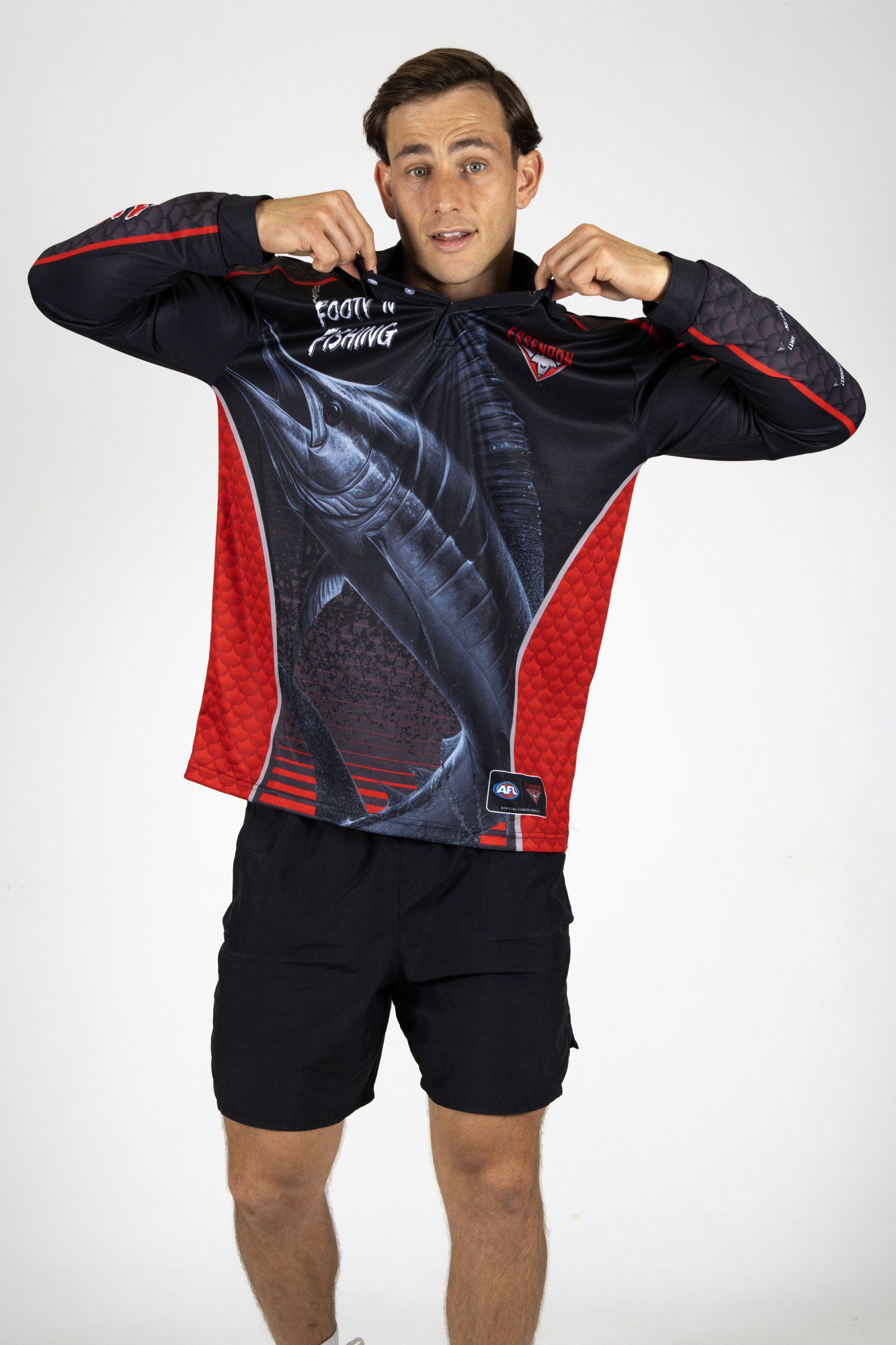Essendon Bombers AFL Footy N Fishing Shirt UPF 50+ Youth & Adult Sizes 11 Essendon Bombers AFL Footy N Fishing Shirt UPF 50+ Youth & Adult Sizes - Image 11